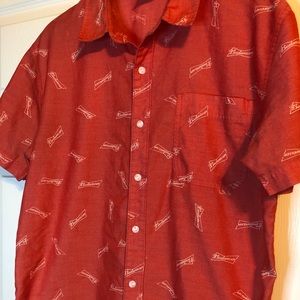 Men’s Budweiser Button Down Shirt